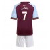 Aston Villa John McGinn #7 Barnkläder Hemma matchtröja till baby 2025-26 Kortärmad (+ Korta byxor) Billigt